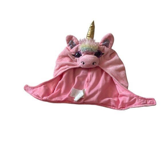 SPIRIT OF HALLOWEEN Infant Unicorn Costume Pink Hat Gold Horn Purple Eyes 18-24M - Picture 2 of 4